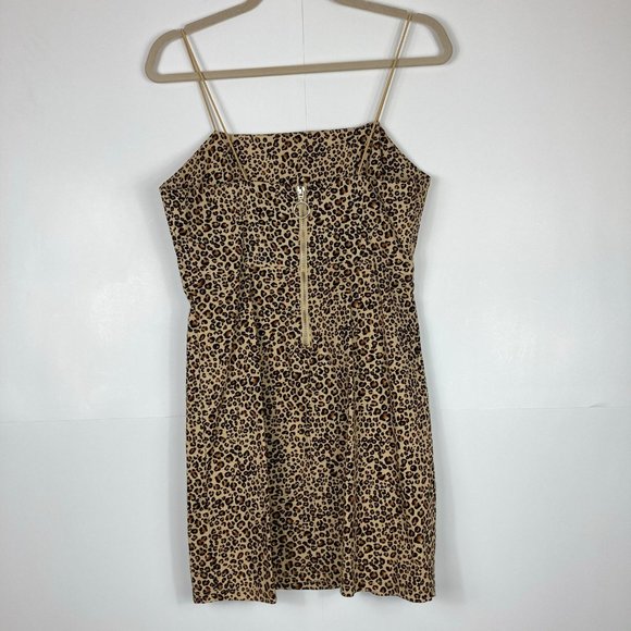 Kendall & Kylie Pacsun Linen Blend Leopard Bodycon - Picture 4 of 9